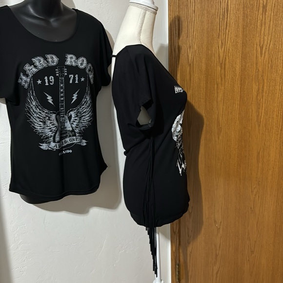 2 Hard Rock Guitar Co. Orlando black Rock&Roll tops - Picture 3 of 12